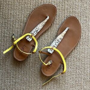 Loft snakeskin sandals 8